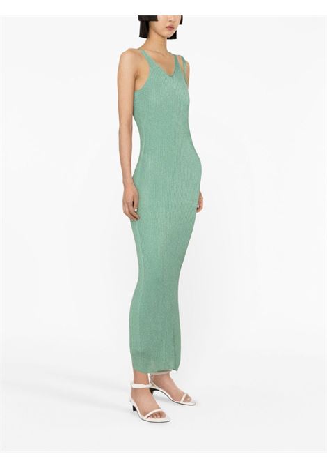 Green Ivette metallic-rib mididdress - women SIMKHAI | 2231112KDPS